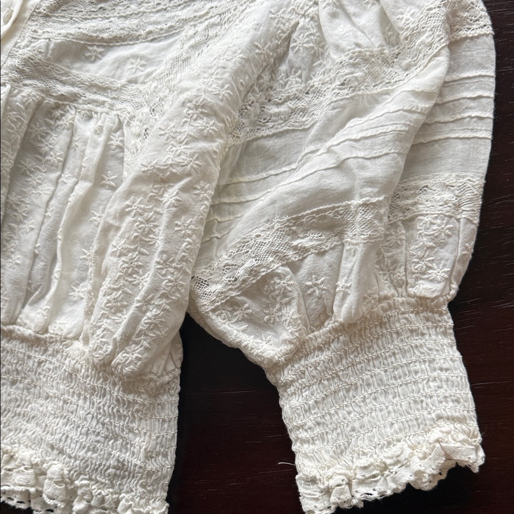 Urban Outfitters Ivory Textured Top - Picture 4 of 9